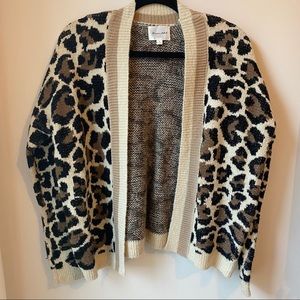 Anthropologie Leopard Cardi - Size Small